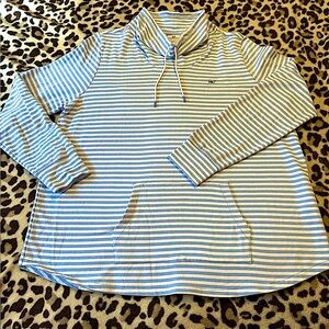 New W/O tags Women’s VINEYARD VINES pullover scuba collar drawstring sweatshirt.